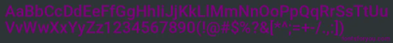 Radioland Font – Purple Fonts on Black Background