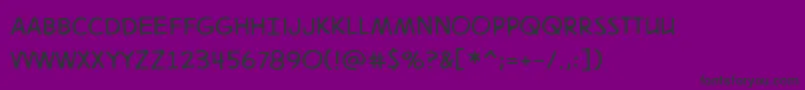Digitalstrip2bbReg-fontti – mustat fontit violetilla taustalla