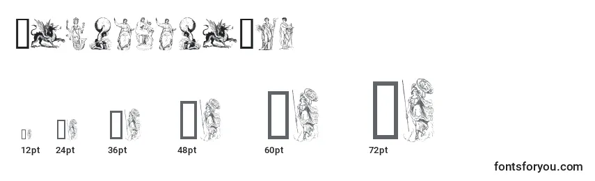 MythologyOne Font Sizes