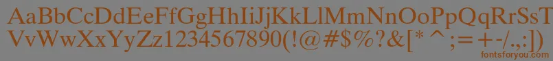 Thamesc Font – Brown Fonts on Gray Background