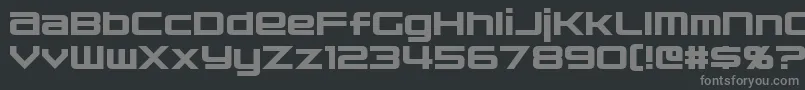 Nakadai Font – Gray Fonts on Black Background