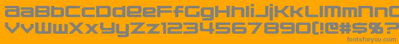 Nakadai Font – Gray Fonts on Orange Background