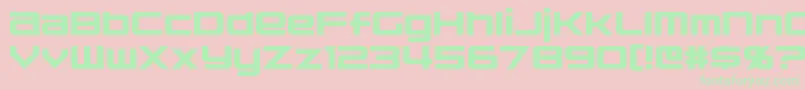 Nakadai Font – Green Fonts on Pink Background