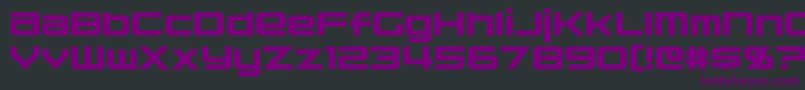 Nakadai Font – Purple Fonts on Black Background