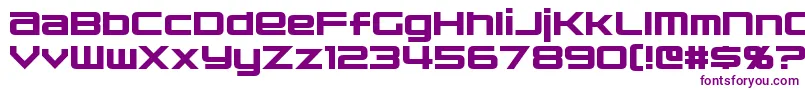 Nakadai Font – Purple Fonts on White Background