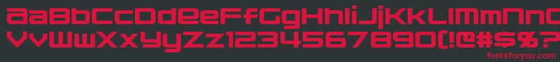 Nakadai Font – Red Fonts on Black Background
