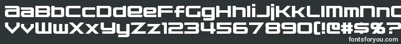 Nakadai Font – White Fonts on Black Background