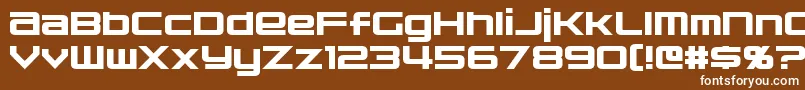 フォントNakadai – 茶色の背景に白い文字