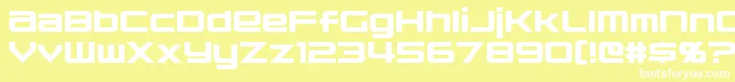 Nakadai Font – White Fonts on Yellow Background