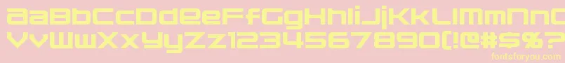 Nakadai Font – Yellow Fonts on Pink Background
