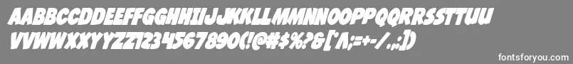 Jcandlestickboldcond Font – White Fonts on Gray Background