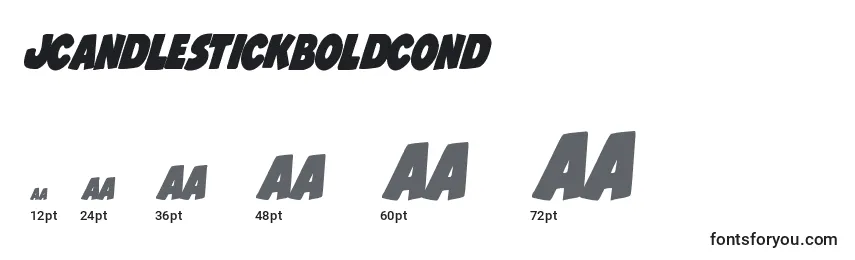 Jcandlestickboldcond Font Sizes