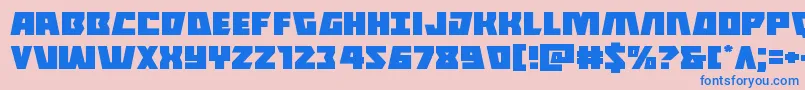 Halfshellheroexpand Font – Blue Fonts on Pink Background