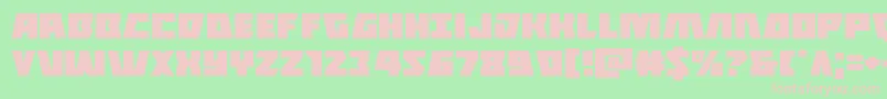 Шрифт Halfshellheroexpand – розовые шрифты на зелёном фоне