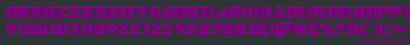 Шрифт Halfshellheroexpand – фиолетовые шрифты на чёрном фоне