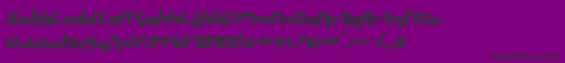 Fonte Supersoulfighter – fontes pretas em um fundo violeta