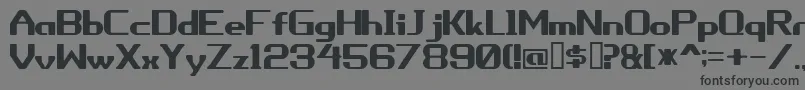 Шрифт Porythm – чёрные шрифты на сером фоне