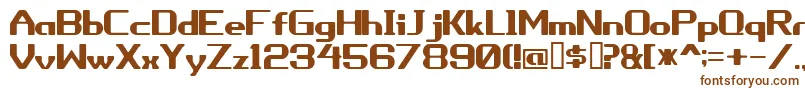 Шрифт Porythm – коричневые шрифты на белом фоне