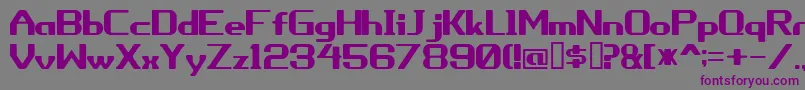 Шрифт Porythm – фиолетовые шрифты на сером фоне