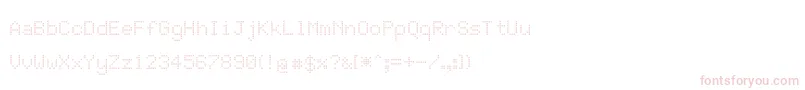 JdLcdRounded Font – Pink Fonts on White Background