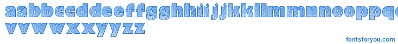 Moarendemo Font – Blue Fonts on White Background