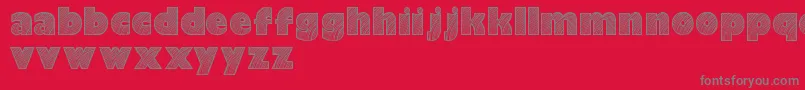 Moarendemo Font – Gray Fonts on Red Background