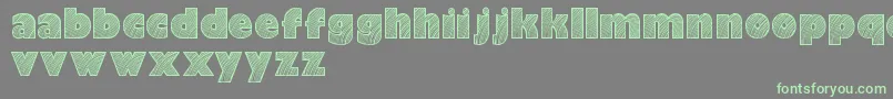 Шрифт Moarendemo – зелёные шрифты на сером фоне
