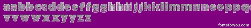 Moarendemo-fontti – vihreät fontit violetilla taustalla