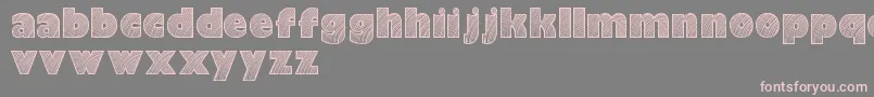 Moarendemo Font – Pink Fonts on Gray Background