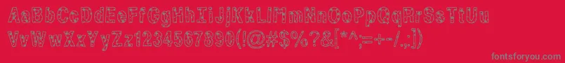 Bystar Font – Gray Fonts on Red Background
