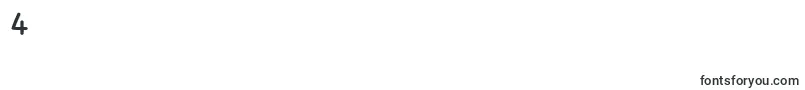 Pekkomiksans Font – Fonts for Digit 4