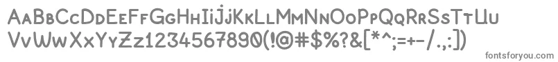 Pekkomiksans Font – Gray Fonts on White Background