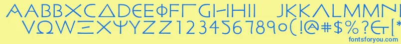 Подробнее о шрифте Malatestian Шрифт Malatestian – синие шрифты на жёлтом фоне