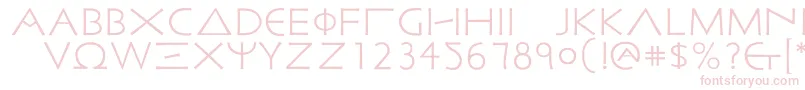 Czcionka Malatestian – różowe czcionki