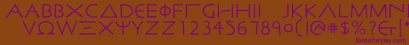 Подробнее о шрифте Malatestian Шрифт Malatestian – фиолетовые шрифты на коричневом фоне