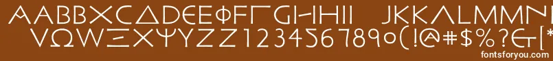 More about Malatestian Font Malatestian Font – White Fonts on Brown Background