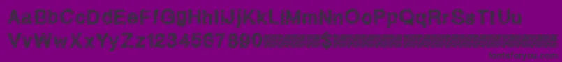Quickscratch-Schriftart – Schwarze Schriften auf violettem Hintergrund