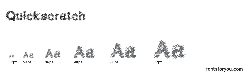 Quickscratch Font Sizes