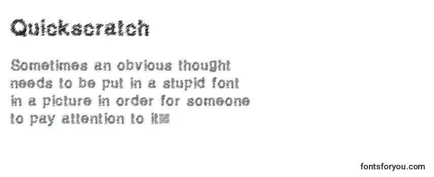 Quickscratch Font