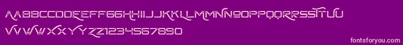 ChapteroneVintageFree Font – Pink Fonts on Purple Background