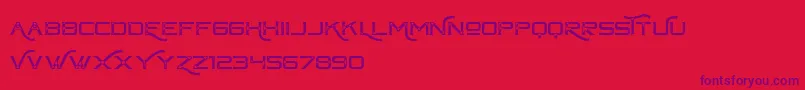 ChapteroneVintageFree Font – Purple Fonts on Red Background