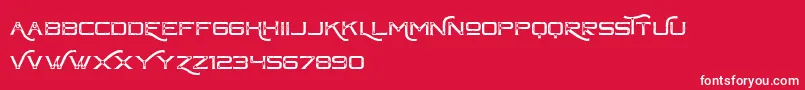 ChapteroneVintageFree Font – White Fonts on Red Background