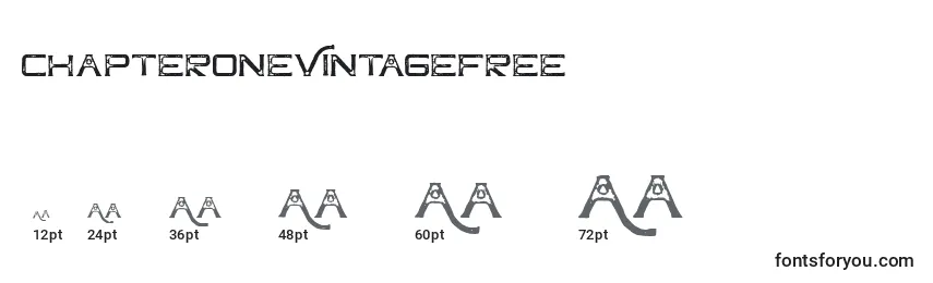 ChapteroneVintageFree Font Sizes