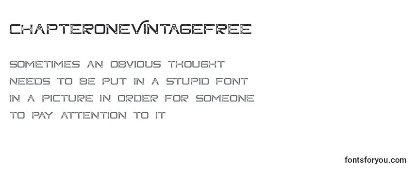 ChapteroneVintageFree Font