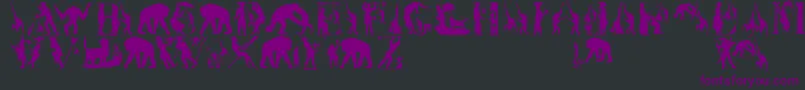 Mkapish Font – Purple Fonts on Black Background