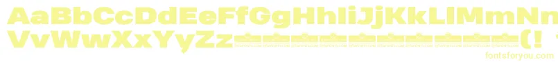 HeadingProWideBlackTrial Font – Yellow Fonts