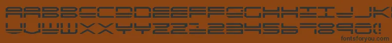 Quick4 Font – Black Fonts on Brown Background