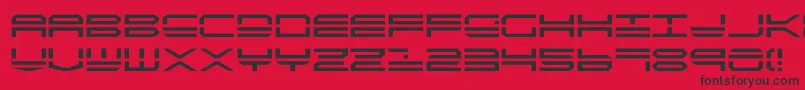 Quick4 Font – Black Fonts on Red Background