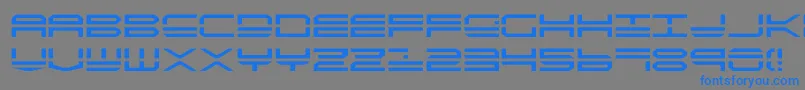 Quick4 Font – Blue Fonts on Gray Background