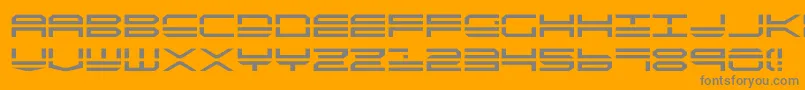 Quick4 Font – Gray Fonts on Orange Background